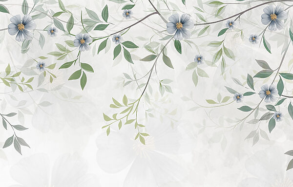 Peinture de fleurs et de feuilles Peinture de fleurs et de feuilles