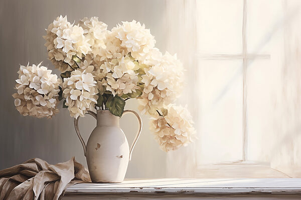 Peinture de fleurs dans un vase Peinture de fleurs dans un vase