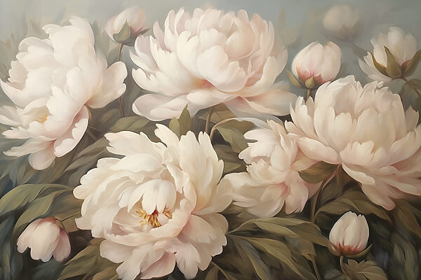 Peinture de fleurs blanches Peinture de fleurs blanches