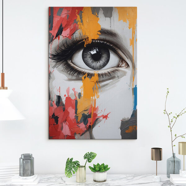 Peinture d'un œil de femme Peinture d'un œil de femme