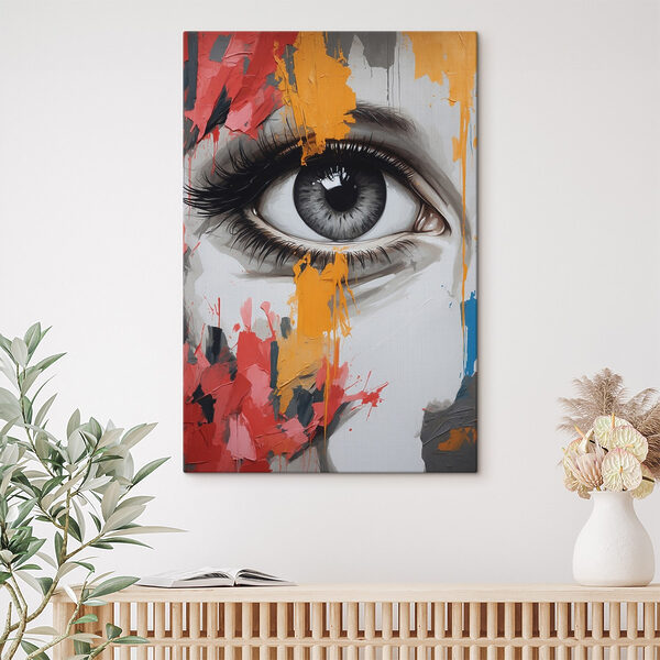 Peinture d'un œil de femme Peinture d'un œil de femme