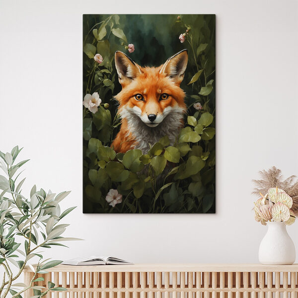 Renard dans un buisson Renard dans un buisson