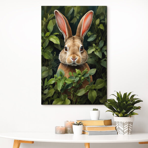 Lapin dans les buissons Lapin dans les buissons