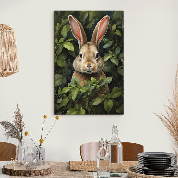 Lapin dans les buissons Lapin dans les buissons