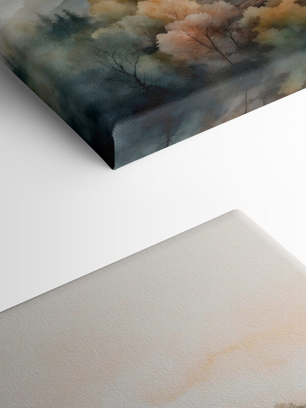 Aquarelle d'arbres et de montagnes Aquarelle d'arbres et de montagnes