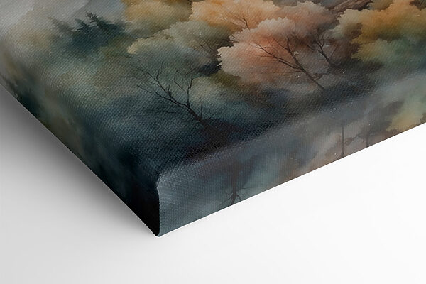 Aquarelle d'arbres et de montagnes Aquarelle d'arbres et de montagnes