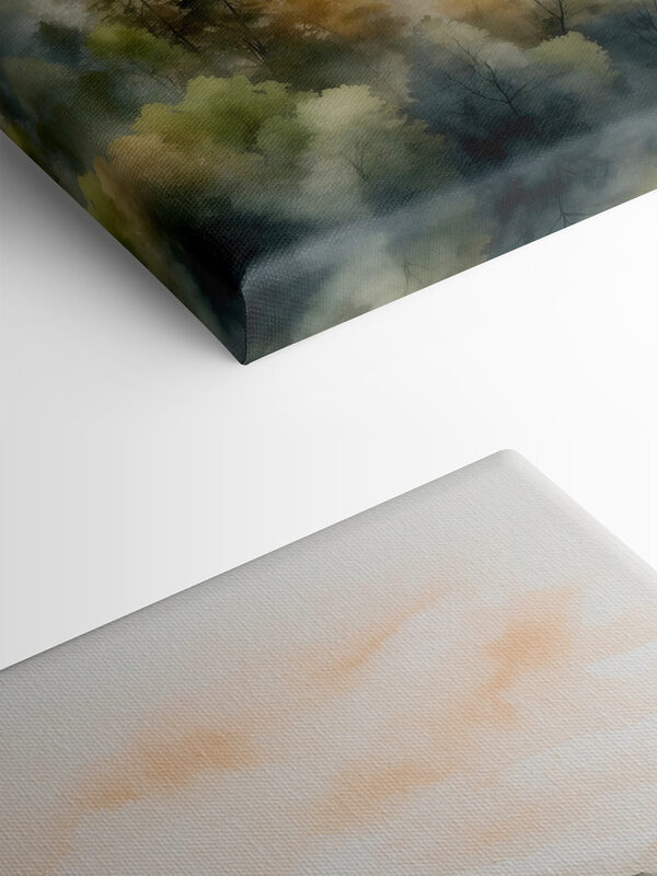 Aquarelle de montagnes et d'arbres Aquarelle de montagnes et d'arbres