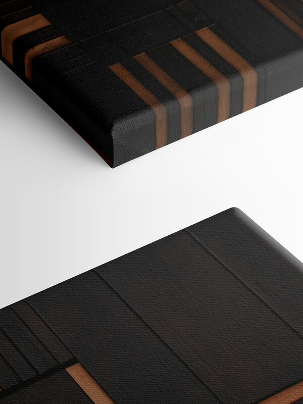 Mur en bois noir et brun Mur en bois noir et brun