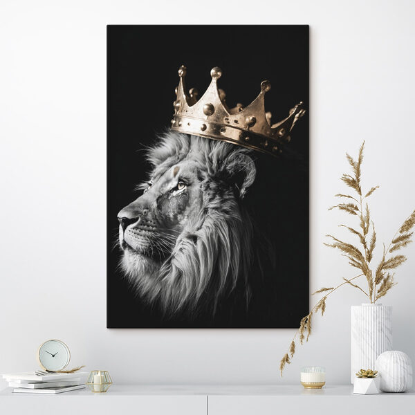 Lion portant une couronne Lion portant une couronne