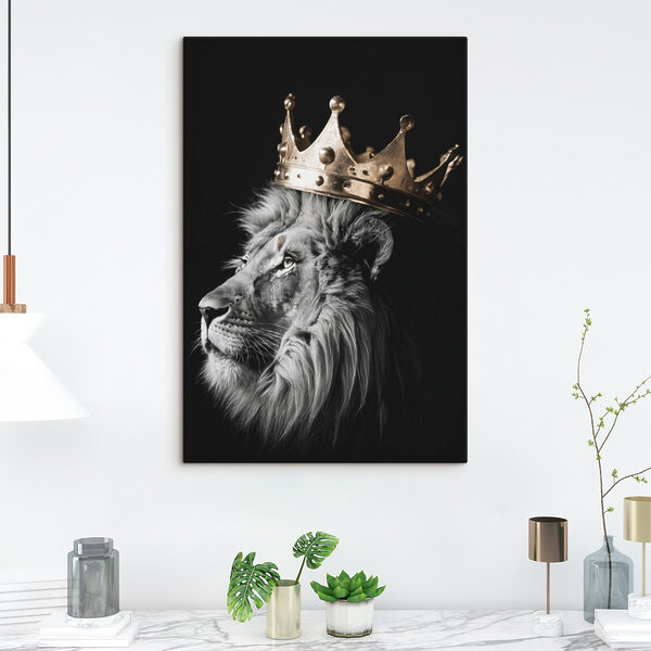 Lion portant une couronne Lion portant une couronne