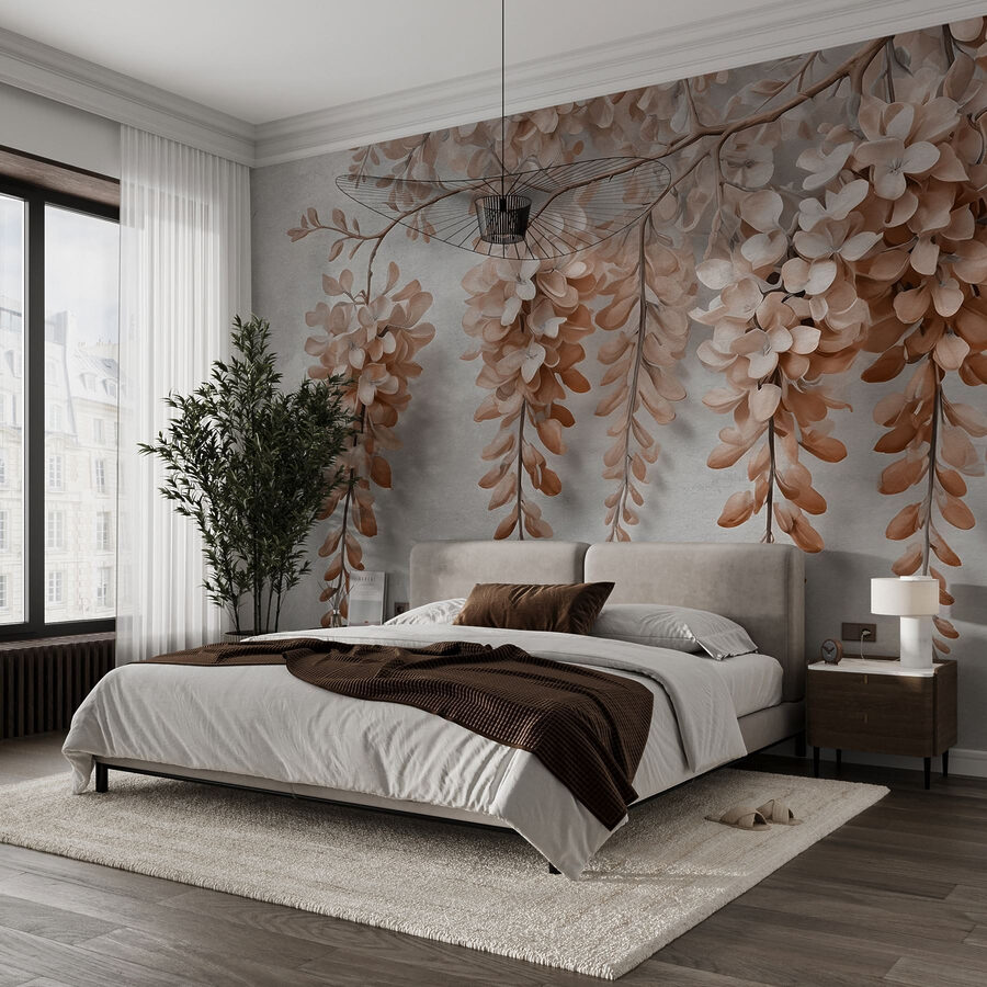 Branche avec des fleurs