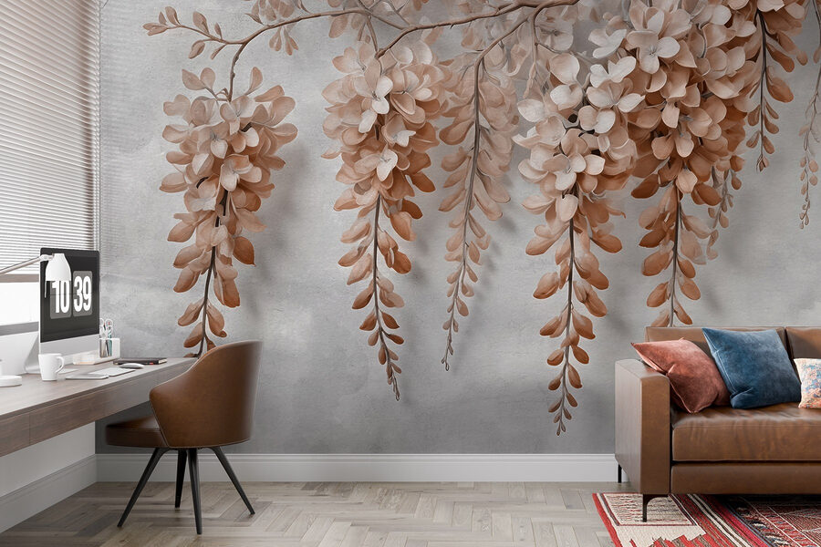 Branche avec des fleurs