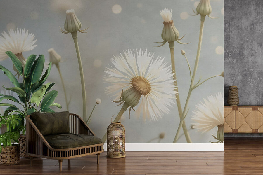 Fleurs délicates dans des teintes douces