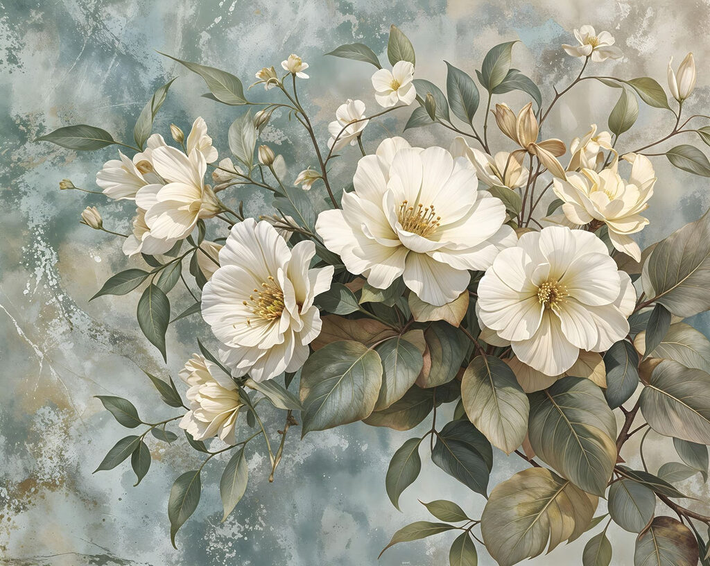Des fleurs délicates sur une toile de fond douce Des fleurs délicates sur une toile de fond douce