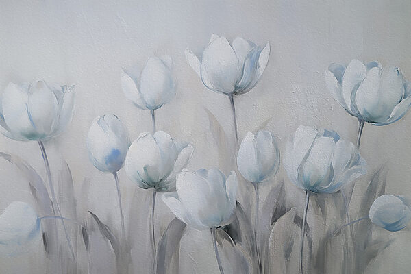 Peinture de fleurs blanches Peinture de fleurs blanches