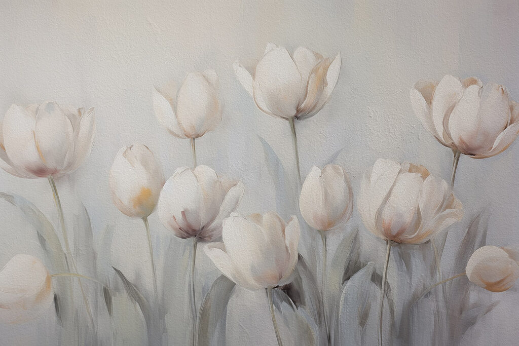 Peinture de fleurs blanches Peinture de fleurs blanches