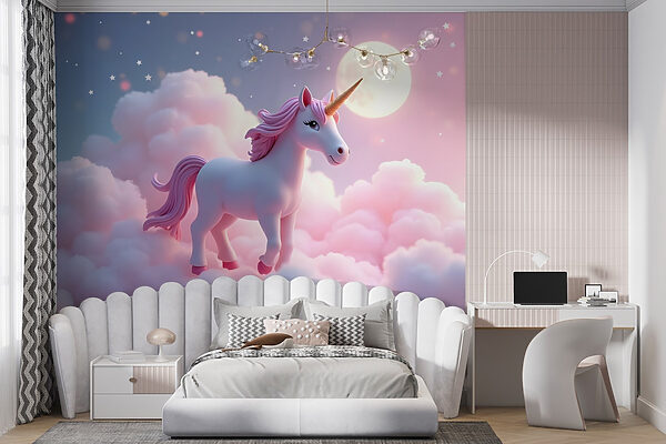 Licorne dans les nuages Licorne dans les nuages