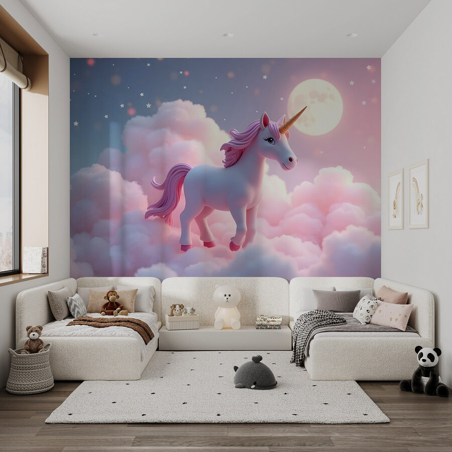 Licorne dans les nuages