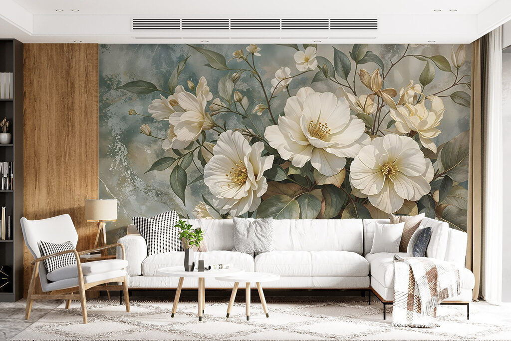 Delicate blooms against a soft backdrop