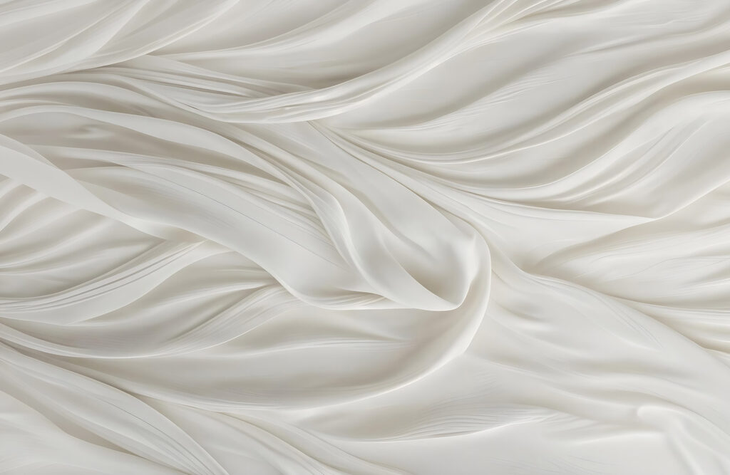 Tissu blanc avec plis Tissu blanc avec plis