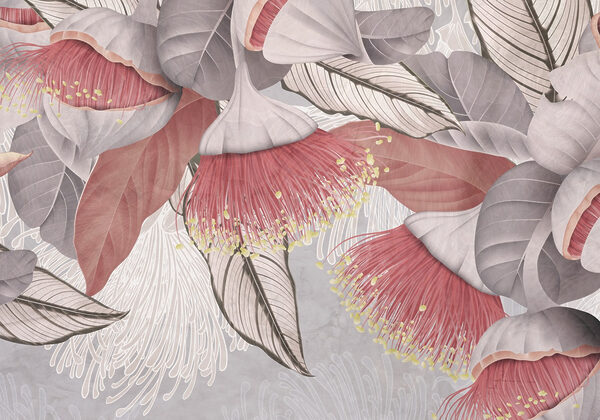 Motifs floraux délicats dans des teintes douces Motifs floraux délicats dans des teintes douces