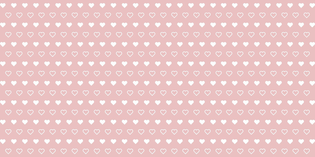 Motif de cœurs blancs sur fond rose Motif de cœurs blancs sur fond rose