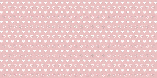 Motif de cœurs blancs sur fond rose Motif de cœurs blancs sur fond rose