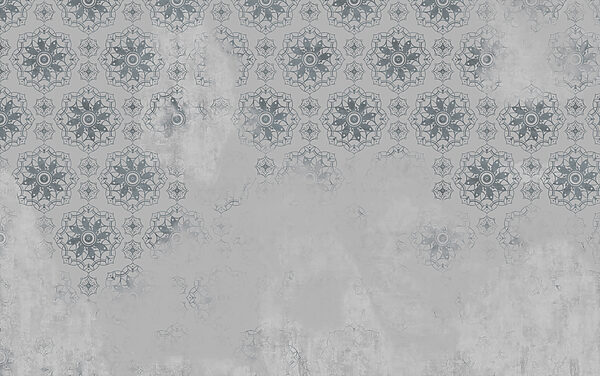 Papier peint gris et blanc à motifs Papier peint gris et blanc à motifs