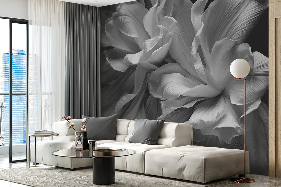 L'élégance florale dans les tons monochromes