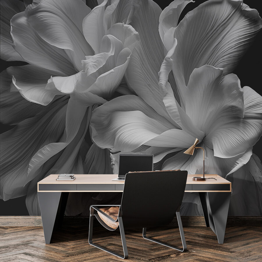 L'élégance florale dans les tons monochromes
