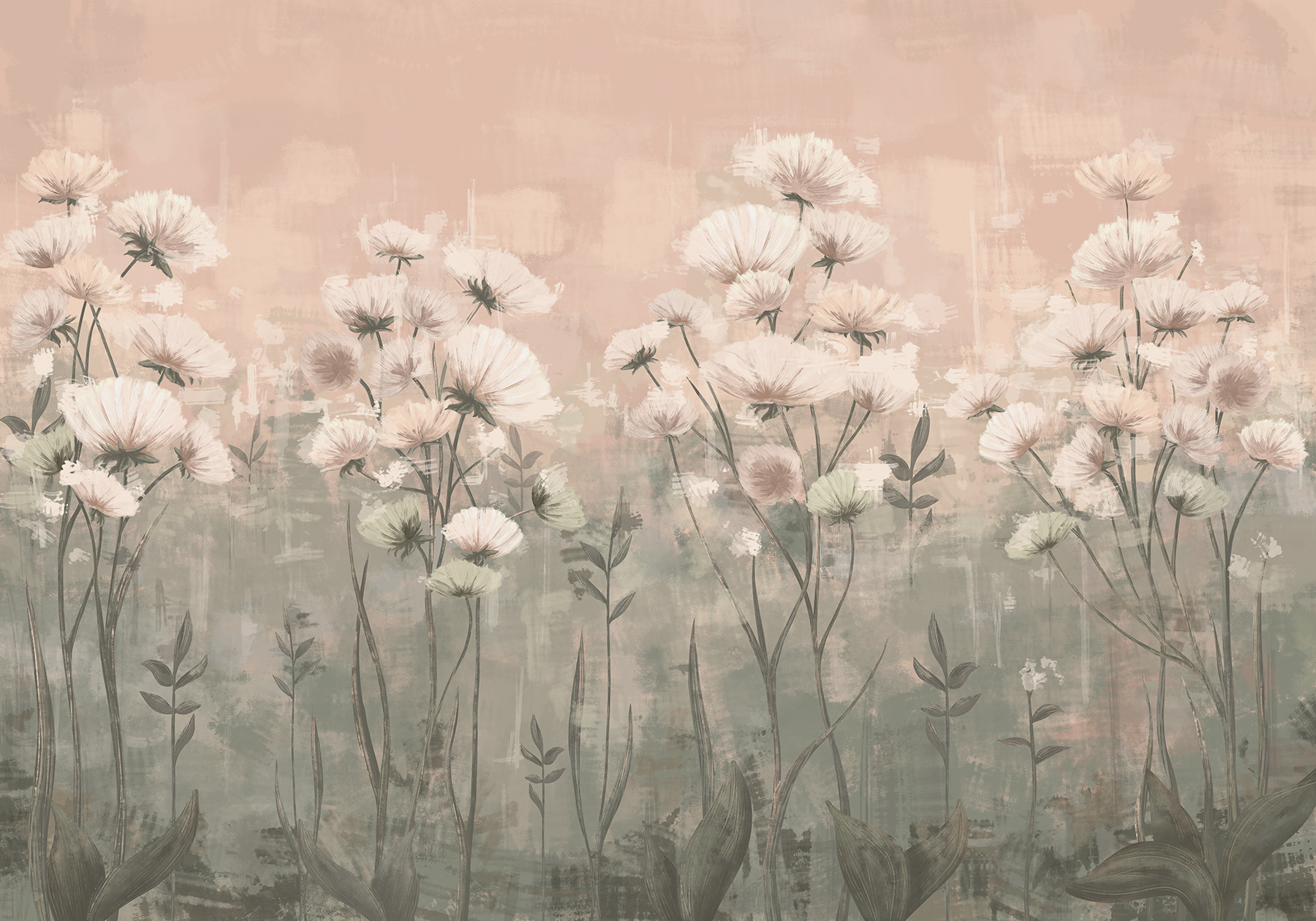 Delicate blooms in soft hues