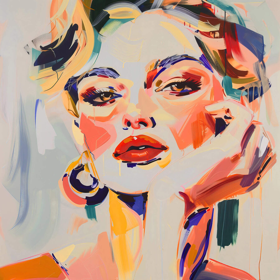 Peinture d'une femme