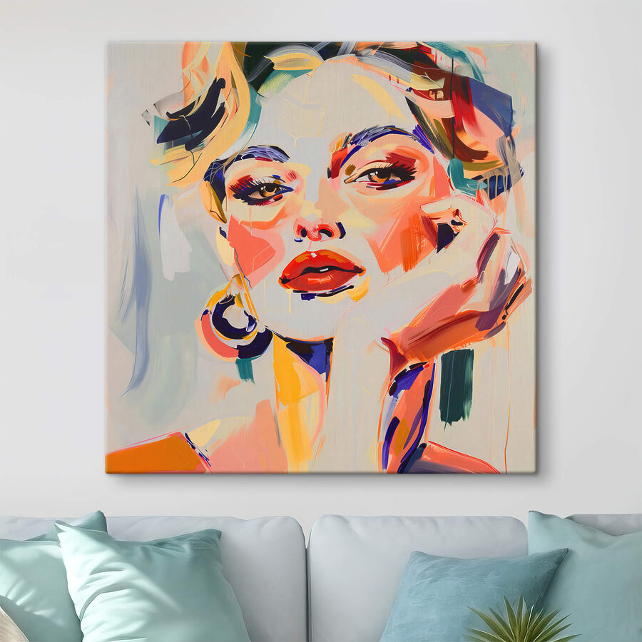 Peinture d'une femme