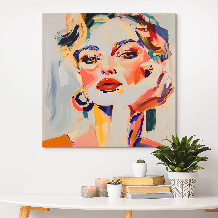 Peinture d'une femme