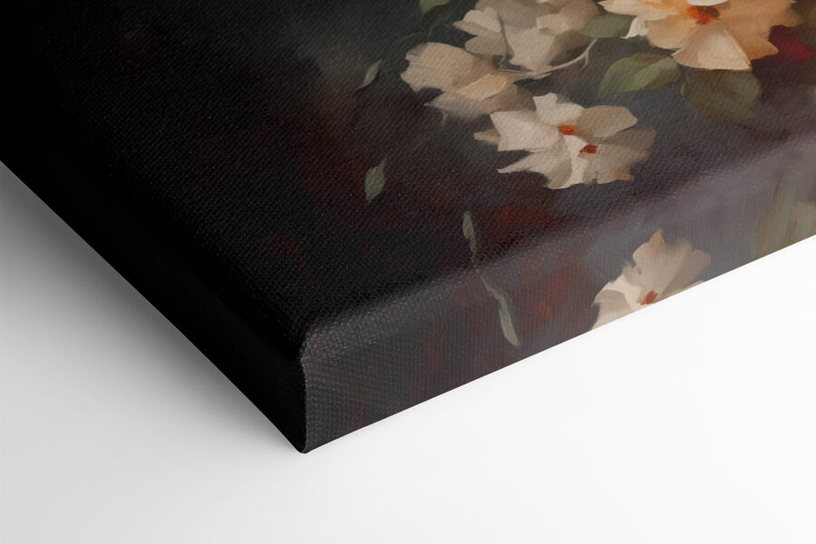 Peinture de fleurs dans un vase