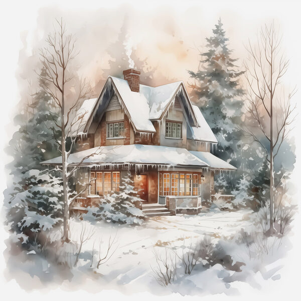 Maison dans la neige Maison dans la neige