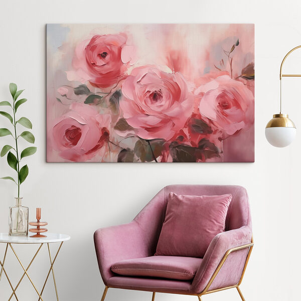 Peinture de roses roses Peinture de roses roses
