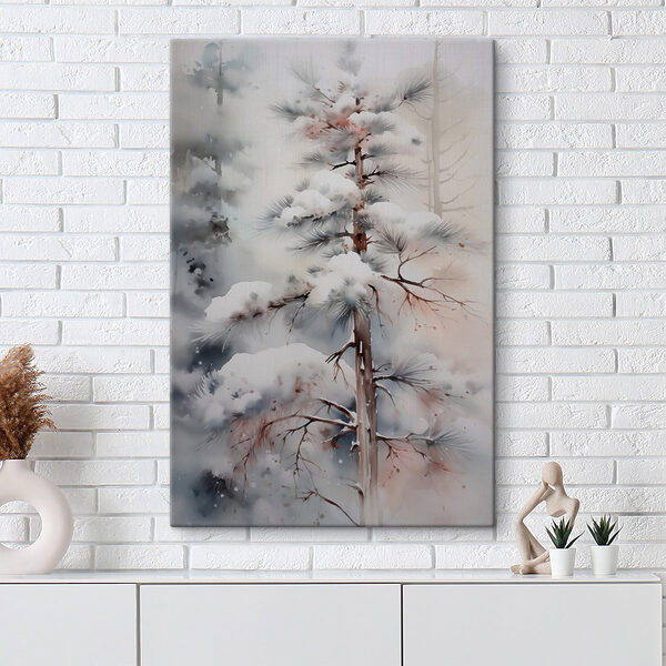 Arbre enneigé dans une forêt Arbre enneigé dans une forêt
