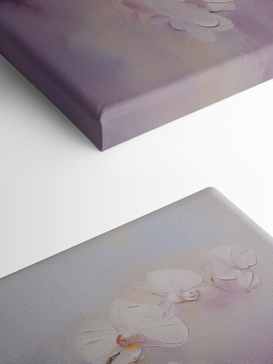 Peinture de fleurs blanches