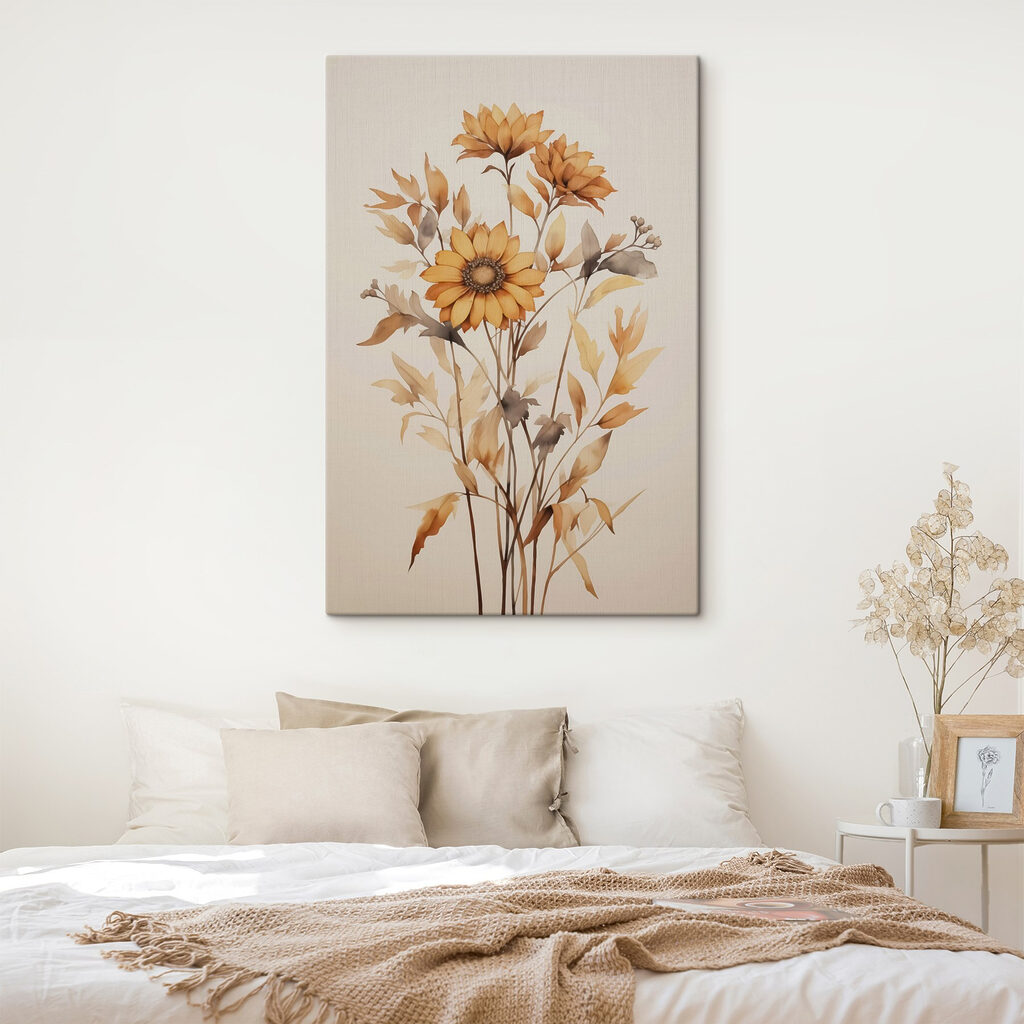 Painting of a sunflower