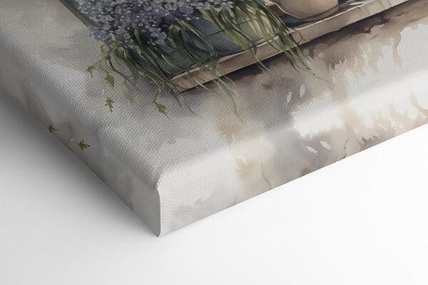 Aquarelle d'une fenêtre avec des plantes en pot Aquarelle d'une fenêtre avec des plantes en pot