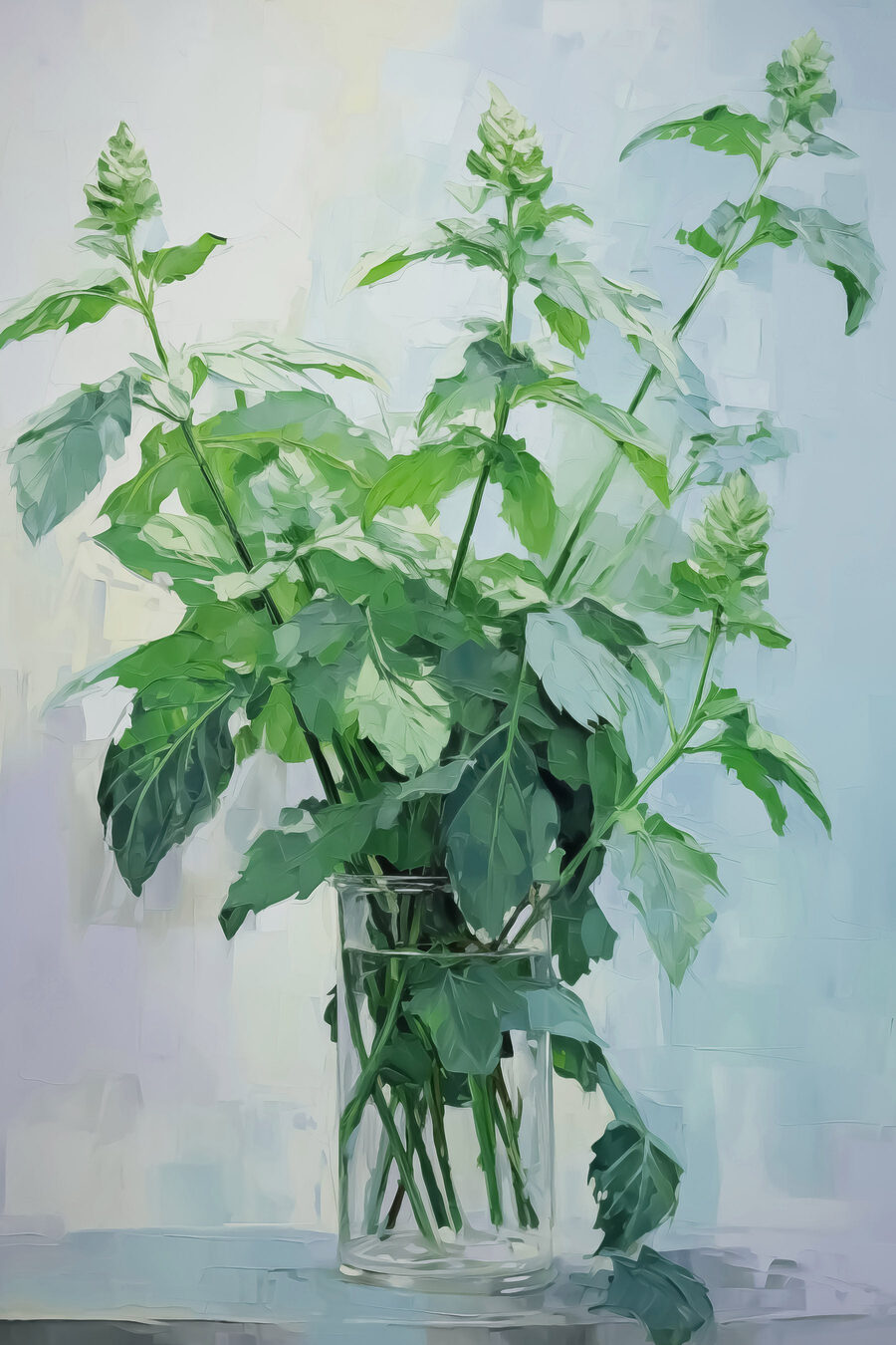 Plante dans un vase en verre