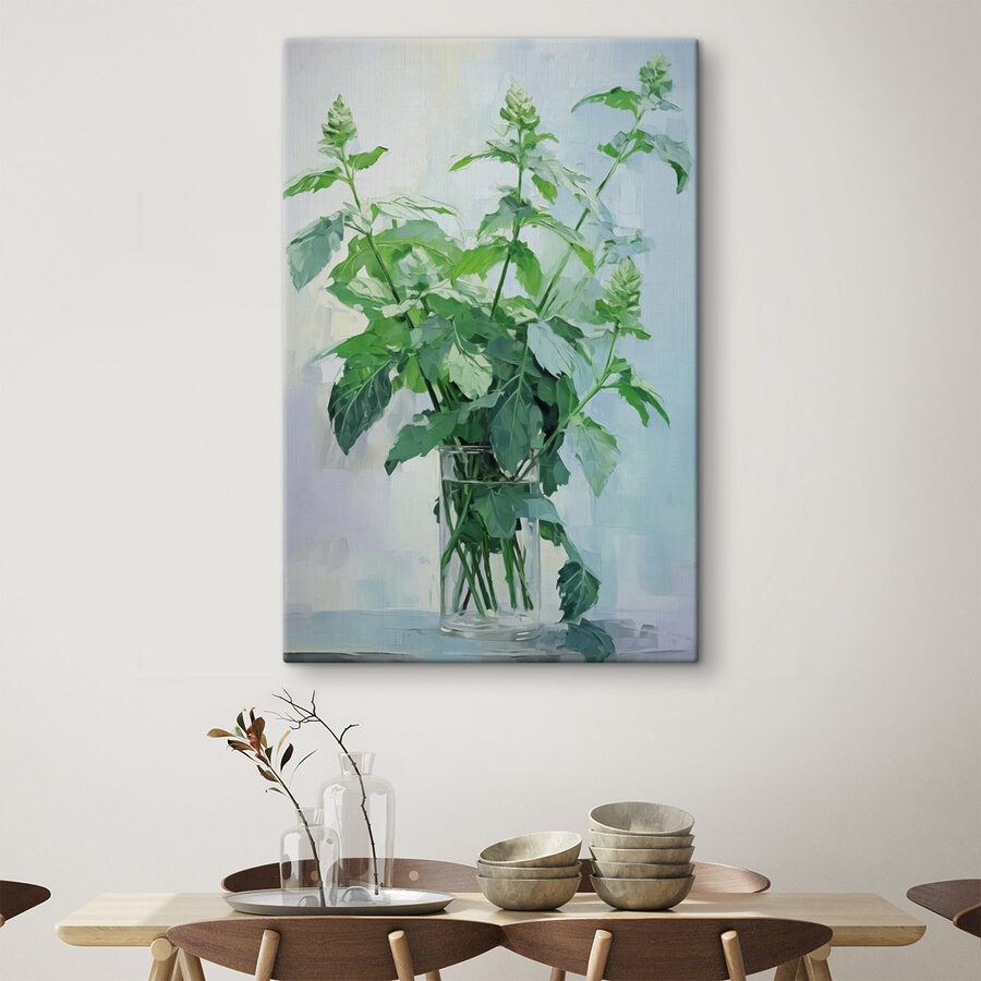 Plante dans un vase en verre
