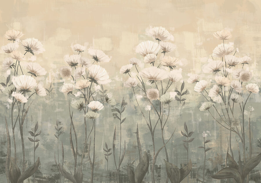 Des fleurs délicates dans des teintes douces
