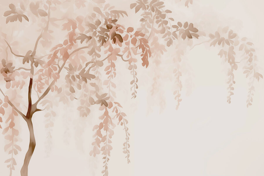 Branche d'arbre avec feuilles