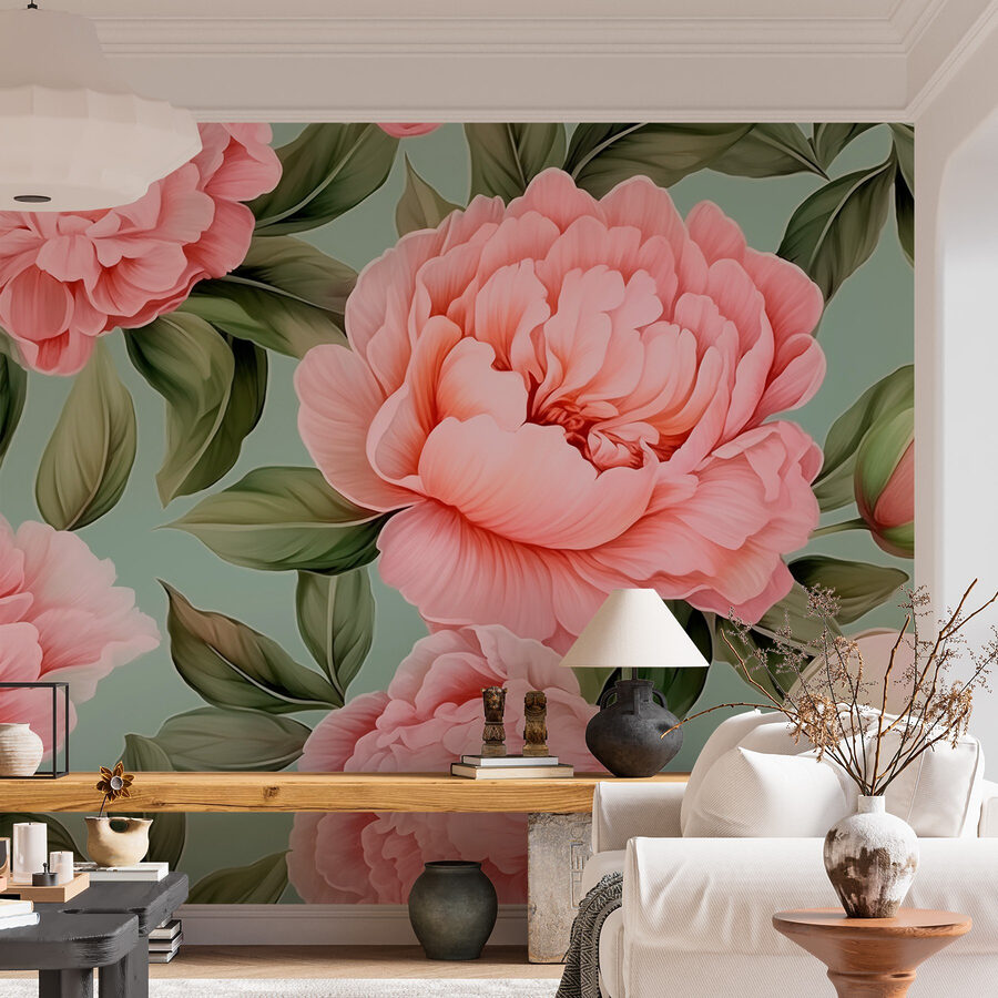 De belles fleurs dans de douces teintes pastel