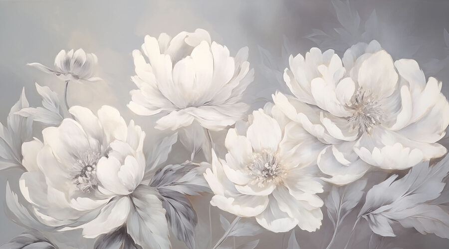 Fleurs délicates dans des teintes douces