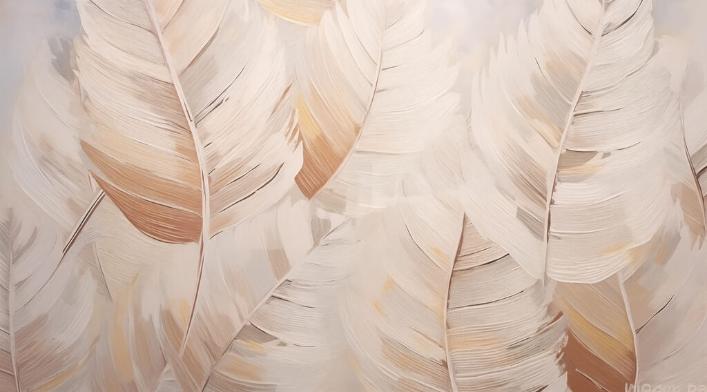 Feuilles douces dans des tons doux Feuilles douces dans des tons doux