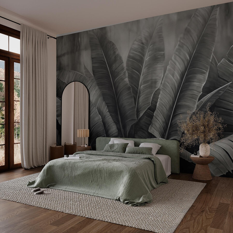 Des couches douces de feuillage vert