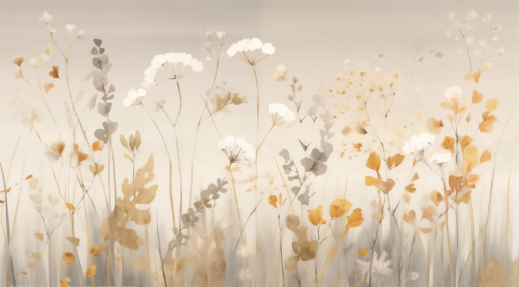 Peinture de fleurs et de feuilles Peinture de fleurs et de feuilles